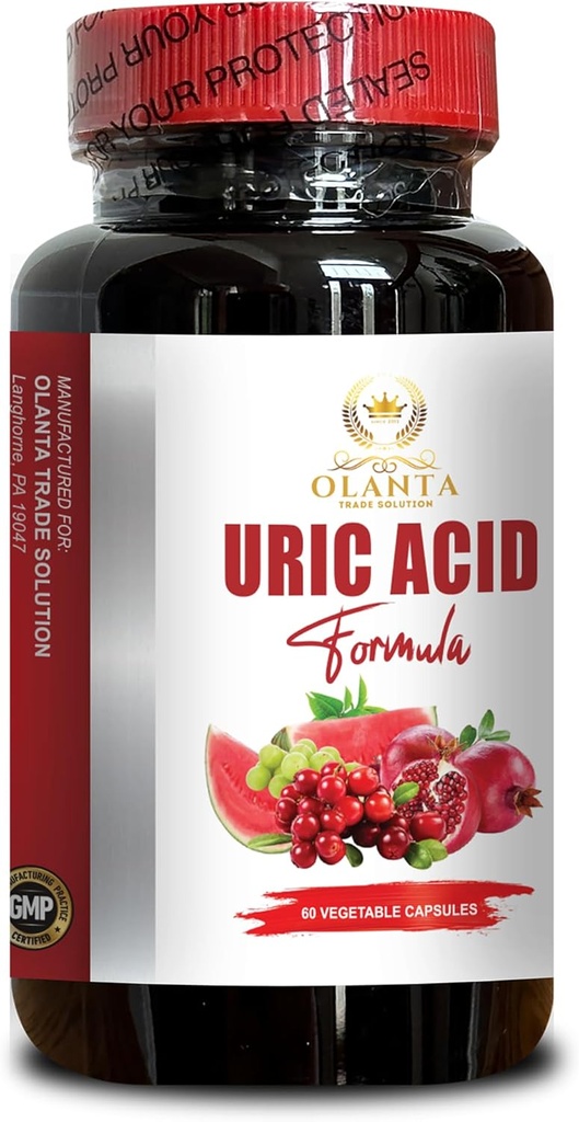 Citronsyre og selleri Frø i URIC ACID FORMULA Støtte Sunde Urinsyre Niveauer, Urinsyre piller, Mobilitet support, Urinære Tract support, immunforsvar - 1 flaske 60 kapsler