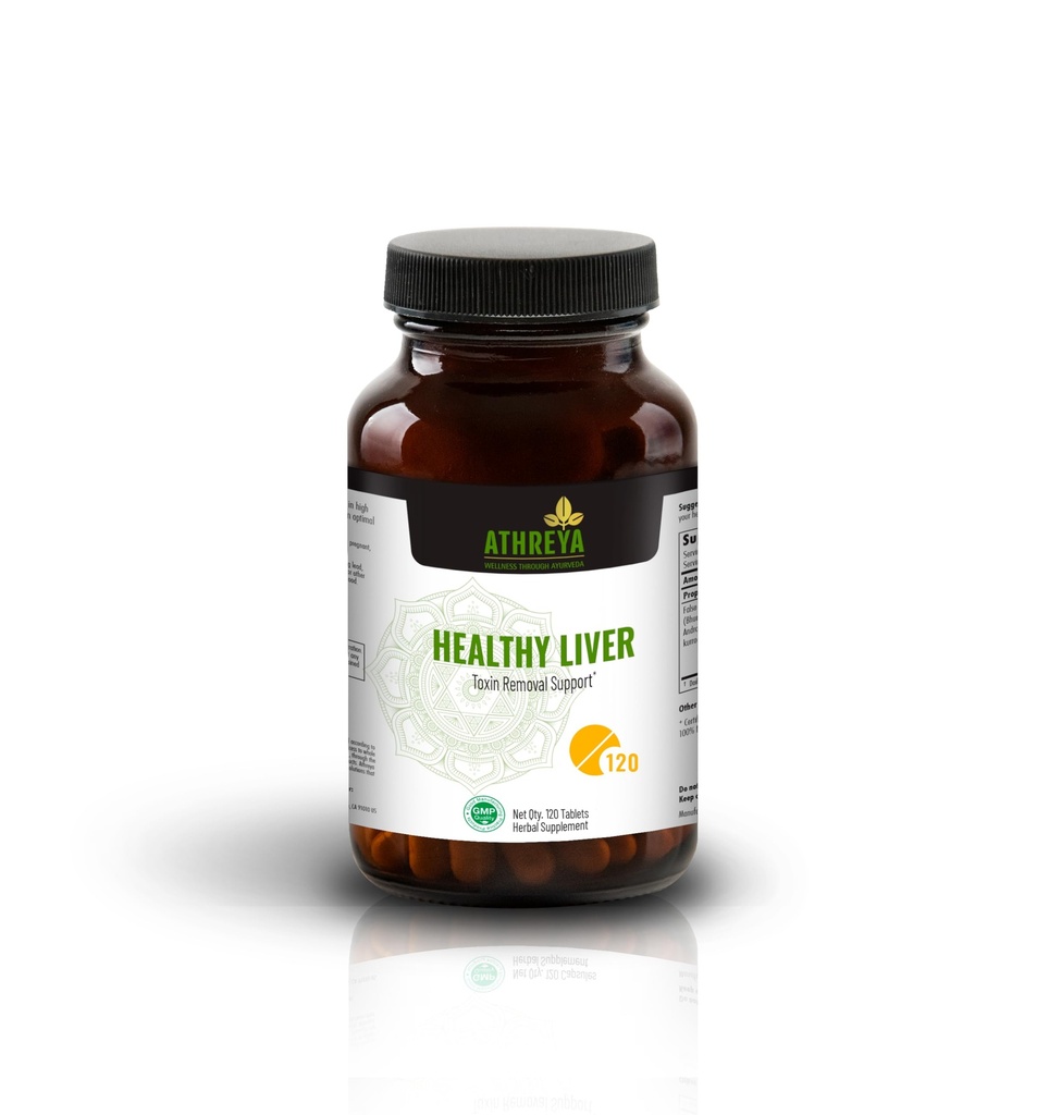 Athreya Herbs Sunde Lever Tablets against 124; 120 Tablets against 124; Ayurvedic Herbal Blend Supports Toxin Removal 124; Supports Lever Care against 124; Opretholde Liver- immune 124; Vegan, Non- GMO