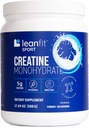 LeanFit Sport CREATINE MONOHYDRAT Powder, Unflavored - Informed Choice Certified, Mikronized & Pharmaceutical Grade Creatin, Gluten- Free, Vegan - 5g Creatin Per Servering, 100 Servering, 17.64oz Tub