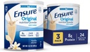Sikre Original Vanilla Nutrition Powder 124; Vanilla Protein Powder # 124; Lille Meal Erstatning Shake Mix # 124; 8g Protein, 24 Vitamin & Min; Immunity Health # 124; 14,1 oz - 3 pakning