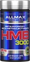 ALLMAX HMB 3000 (120 Veggie Capsules) - Understøtter muskel styrke & reducerer muskelfordeling - non-GMO, Gluten Free - 30 Servere