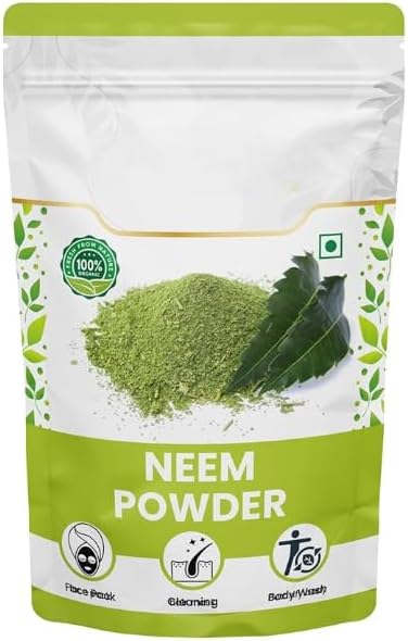 Organik Neem Pulver, Pimples Skin Brightening Evens Skin Tone Beauty Food Grade Natural Herba -100 gm