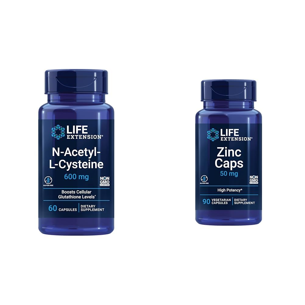 Livsudvidelse N- Acetyl- L- Cystein (NAC) & Zinkcaps