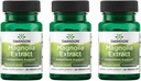 Swanson Magnolia Bark- Herbal supplement Traditionelt bruges til at fremme nervesystem og fordøjelsessygdomme støtte -Kan fremme respiratoriske sundhed & stress support (30 Veggie kapsler, 200mg Hver) 3 Pack