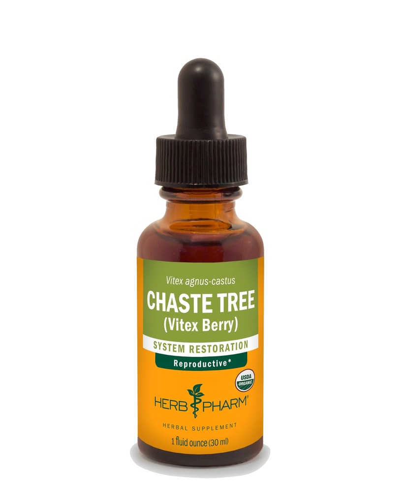 Herb Pharm Chaste Tree Liquid Extract til kvindelig reproduktiv systemsupport - 1 Ounce (DCHASTE01)