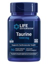 Life Extension Taurine, Pure Taurine Aminosyre supplement, hjerte, lever og hjerne sundhed, lang levetid, muskel og motion, 1000 mg dosis, Non- GMO, Gluten- fri, Vegetar, 90 Vegetariske kapsler