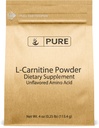 Pure Original Ingredients L- Carnitin Powder (4 oz) Gluten- Free, Non- GMO Kosttilskud, Unflavored, No Filler eller Additiver