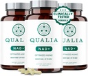 Qualia NAD Supplement - Klinisk bevist til Boost NAD + op til 67%. Optimeret Aging, Energi, Fokus. Elite NAD + Booster Ingredienser: Nicotinamid Riboside (NIAGEN,) Niacin, Niacinamid (3 Måned Supply)
