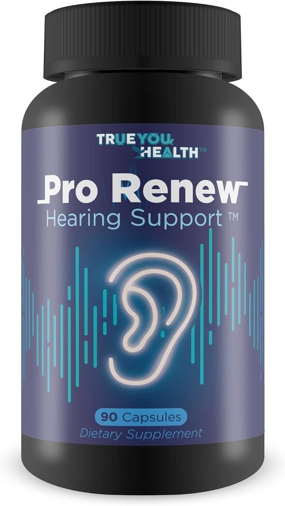 Pro Renew Hørestøtte - Indeholder D-vitamin & antioxidanter til støtte Indre og Middle Ear Sundhed - Fremme forbedret cirkulation - Avanceret hørelse Formel for sund hørelse