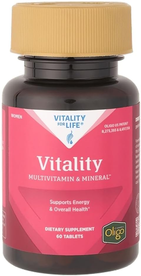 Melaleuca Multivitamin & Mineral supplement til kvinder, drevet af Oligo (60 tabletter) - understøtter energi & samlet sundhed / Organisk Bund for maksimal absorption og antioxidant beskyttelse