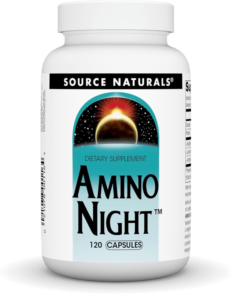 Kilde Naturals Amino Night - Avanceret Aminosyre formel * - 120 kapsler