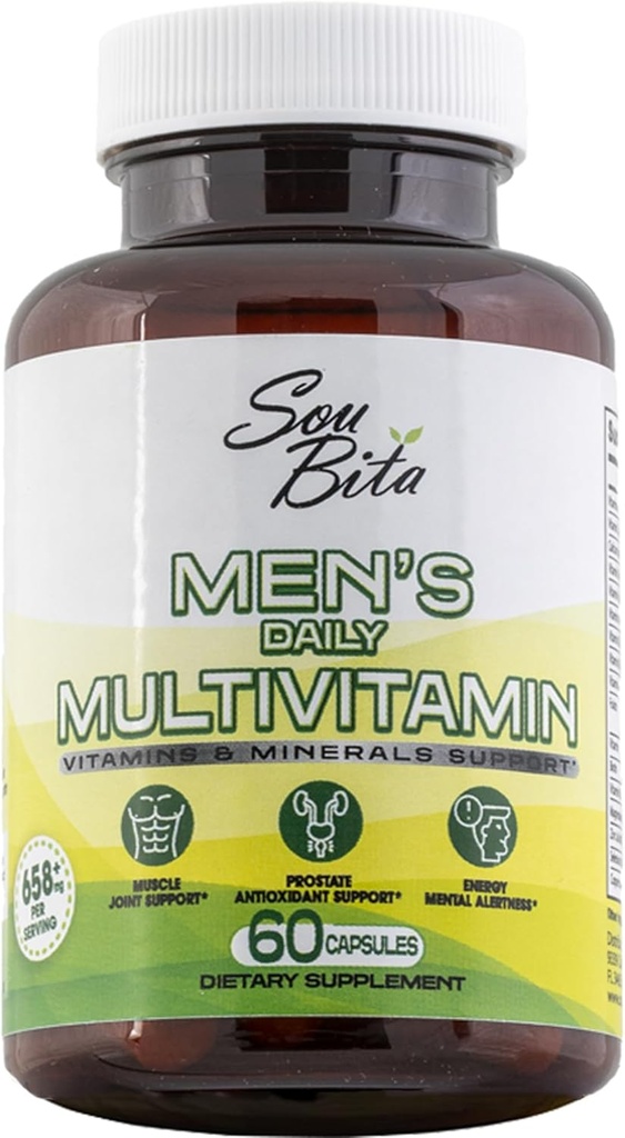 Vitaminer til men- daglige multivitaminer til mænd støtte for energi, immunitet, fokus og ydeevne. Herre Vitaminer A, B12, C, D, E, Zink, Calcium & Magnesium. Mænds multivitamin vegetabilske kapsler.