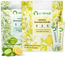 JOISPACE Electrolyte Drink Mix med Tea Polyphenols ttesmå 124; Fast Hydration & Electrolytes Boost MSD 124; Non- GMO, Vegan, Gluten- Free MSD 124; Lemon Tea & Lemon Lime Tea, 32 Servere