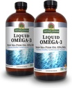 Nature 's Solution Liquid Omega-3 Yep 124; Deep Sea Fish Oil med EPA / DHA Kosttilskud 124; Cardiovaskulær Support 124; Ingen konserveringsmidler & Gluten- Free 16oz (pakke med 2)