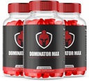 (3 Pack) Dominator Max Gummies Advanced Formel for Max Performance, All Natural Extra Strength Supplement, Dominator Max Gummies for Muscle Growth og Samlet Sundhedsstøtte (180 Gummies)
