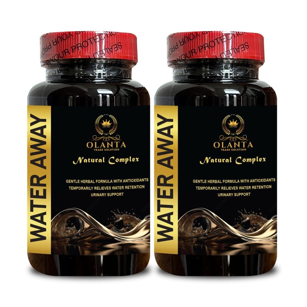 Generiske naturlige vand væk piller - vand væk piller maksimal styrke, hurtig fungerende Bloating Relief, vand piller vitaminer, immunstøtte, vand piller koffein fri - 2 flasker