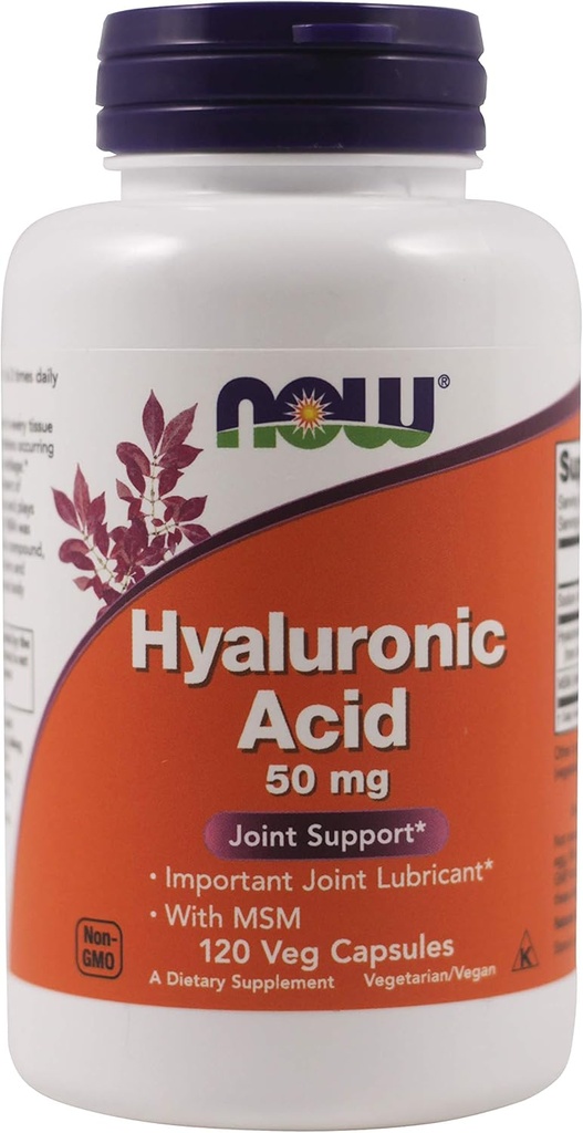 Nu fødevarer nu fødevarer, (3 Pack) Hyaluronsyre, 50mg, 120 Veg kapsler