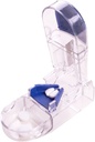 Apex Ultra Pill Cutter, Professional Medical Pill Splitter with Retracting Blade Guard, for Precise Cutting Small or Large Tablets, Vitamins, Blue/Green and Clear, 1 Count, Compact & Travel-Friendly