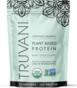 Truvani Vegan Pea Protein Powder • 124; 20g Organic Plant- Based Protein • 124; Keto • 124; Gluten & Dairy Free • 124; Lav Carb • 124; Ingen tilsat sukker • 124; Mint Chokolade • 124; 20 Servering • 124;