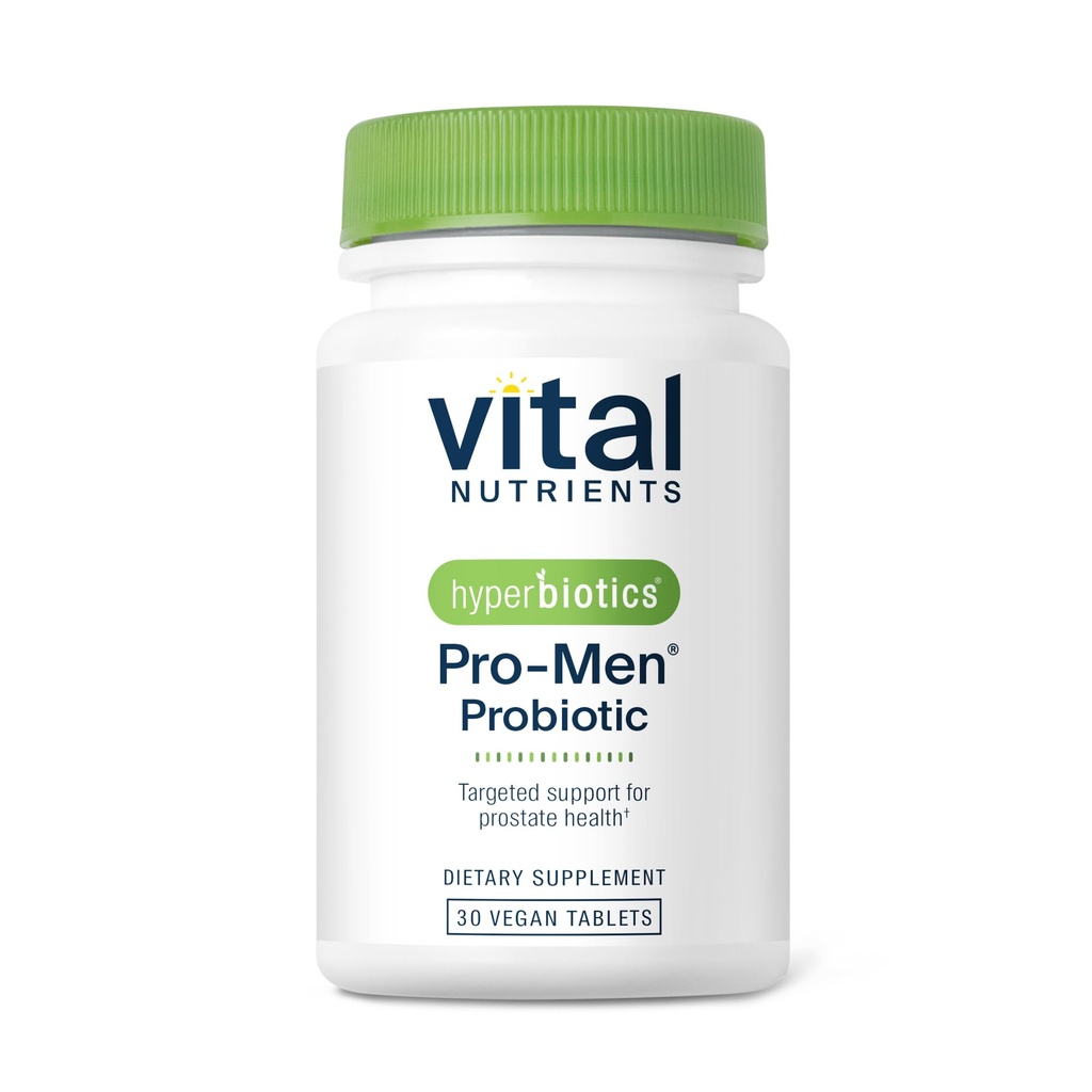 Hyperbiotika Vital Nutrients Pro Mænd Probiotika Beeg 124; Advanced Probiotika for Mænd Beeg 124; Klinisk Studerede for Prostata sundhed, fordøjelsesbalance og Gut sundhed * Beeg 124; Gluten, Dairy, Soy Free