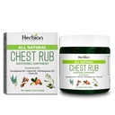 HERBION Naturals Chest Rub - Lindrende salve med beroligende dampe til voksne og børn 2 + - Relieves Host, Cold, Nasal & Chest Congestion - Reducerer muskel & fælles aches (3.53 Oz (pakke med 1)