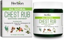 HERBION Naturals Chest Rub - Lindrende salve med beroligende dampe til voksne og børn 2 + - Relieves Host, Cold, Nasal & Chest Congestion - Reducerer muskel & fælles aches (3.53 Oz (pakke med 1)