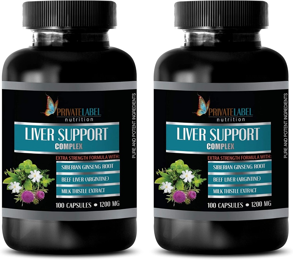 nyre lever piller - LIVER SUPPORT COMPLEX 1200 MG - EXTRA STRENGTH FORMULA - mælk tidsel pille, urinsyre rense og detox, urinsyre flush, lever detox piller, lever rense detox & reparation 2B 60C