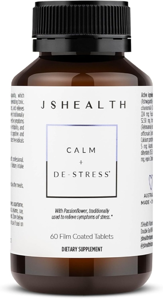 JSHealth Calm + Destress Supplement - 60 kapsler