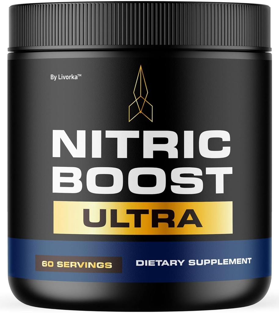 LIVORKA Nitric Boost - Nitric Boost Ultra Purple Powder til mænd, NitricBoostUltra Powder, Boost Energy og støtte aktive livsstil, 60 Servere til 1 måned
