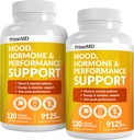 19- in-1 Peruvian Maca Root Kapsler - 9125 mg Ashwagandha Kosttilskud med Maca Fenugreek & Ginseng (120 Kapsler), pakke med 2