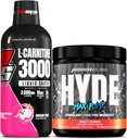 PROSUPPS L- Carnitin 3000 Stimulant Free Liquid Shots (Dragon Fruit) og Hyde Max Pump Pre Workout for mænd og kvinder (Fruit Punch) Bundle