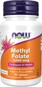 Now Foods Supplements, Methyl Folate 1000 mcg, Metabolic Active Folate *, Co- Enzyme B Vitamin, 90 tabletter