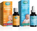 Colief immunsupport Bundle indeholder D-vitamin 3 dråbemiddel 124; Liquid Vit D3 supplement til spædbørn fra fødselskur 124; 0,67 Fl Oz vitamin C dråbemiddel 124; Spædbørn Alder + 1 Beeg 124; 600 dråbemidler