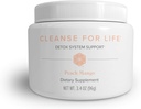 Isagenix Cleanse for Life - Powder Supplement for Cleanse Drikke med ingen Laxatives eller Diuretics - Support Metabolisme med vitamin B12 & Niacin -Peach Mango -3.4 Oz (16 Servere)