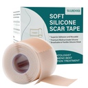 Silicone Scar Sheets (1,6 "x 79" Roll-2M), Silicone Scar Tape til Scar Removal Treatment, Genanvendelige Silicone Scar Strips til C- sektion, Keloid, Burn, Acne, Kirurgiske Scars