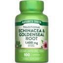 Nature 's Truth Echinacea Goldenseal Kapsler er 124; 1400mg • 124; 100 Greve • 124; Vegan, Non- GMO & Gluten Free Supplement • 124; Herbal Support Complex