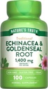 Nature 's Truth Echinacea Goldenseal Kapsler er 124; 1400mg • 124; 100 Greve • 124; Vegan, Non- GMO & Gluten Free Supplement • 124; Herbal Support Complex