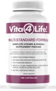 Vita4Life ® Multi- Standard Formel • Komplet Vitamin & Mineral Complex • 360- Kapsler • Fast- Opløs Veggie Caps • Ingen Fillers, GMO, Gluten, Dairy • 50 + Nutrients (A- Zink)
