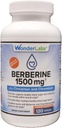Wonder Laboratories Surperior Absorption Berberine HCL 1.500mg + kanel, krom, og BioPerine vedligeholdelse for glucose, hjerte & immunsystem sundhed gluten & GMO fri - 120 kapsler