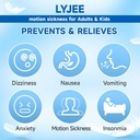 LYJEE Motion Sygdom Bands Anti Kvalme armbånd for voksne og børn Morgensygehjælp for gravide kvinder Acupressure Kvalme Relief for bil, hav, luftsyge (grøn)