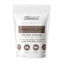 JUST INGREDIENSER Proteinpulver • 124; 15 Servering • 124; 24g Protein • 124; Chocolate Flavor Made with 100% Grass- Fed, Ikke-Denemated Whey • 124; Fem forskellige kilder fra økologiske hele fødevareingredienser