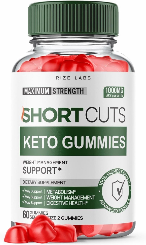 rize laboratorier Genveje Keto Gummies for Advanced Weight Loss, Supplement for Energy and Metabolisme (60 Gummies)
