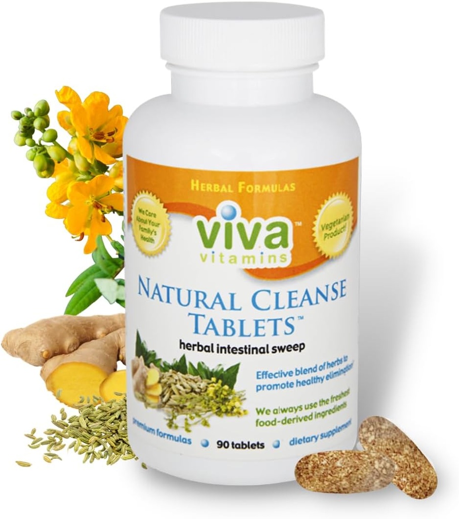 Natural Cleanse - Laxatives Senna Tablets for Colon Cleanse, Gut Cleanse, og Afføring Blødere, Bloating og Forstoppelse Relief For kvinder & Mænd, Colon Broom Supplement, Non- GMO, Vegan - 90 tabletter