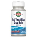 KAL Rød Gær Rice En gang daglig 1200mg, Cardiovaskulær Support * tillæg med naturligt occurring umættede fedtsyrer, Aminosyrer & Phytonutrients, Vegan, Gluten Free, 30 Servere, 30 tabletter