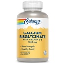 Solaray Calcium Bisglycinate 1000mg med D-3-vitamin, chelated Calcium supplement for ben styrke og sund tænder støtte, Forbedret absorption og nem at synliggøre, 30 Servere, 120 VegCaps
