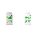 Vega Organic All- in- One Vegan Protein Powder & Protein and Greens Protein Powder, Vanilla - 20g Plantebaseret Protein Plus Veggies
