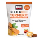 FORCE FACTOR Bedre gurkemeje Supplement 400mg med sort peber & Ingefær, Ekstra styrke fælles støtte, Superior Absorption, Ligesom gurkemeje Gummies, Fruit Splash, 60 gurkemeje tykkere