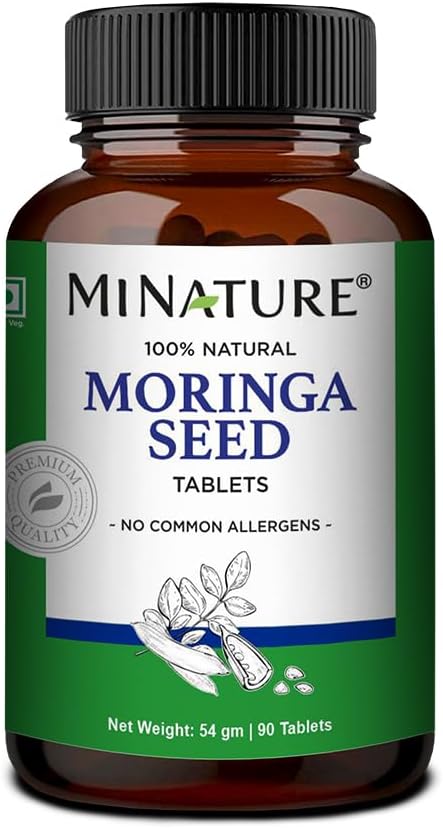 minature Moringa Seed 90 Tabletter 1. 000 mg 1. 4; 45 Days Supply 1. 4; Vegan 1. 4; fra Indien