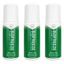 Biofreeze Roll On Pain Relief for Knæ, Neck, Hip, Joint, Shoulder, & Simple Backache, Gigt Pain Reliever, Sore Muscle Relief, Roll On Menthol Gel 3 Fl Oz (Pack of 3)