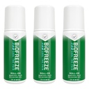 Biofreeze Roll On Pain Relief for Knæ, Neck, Hip, Joint, Shoulder, & Simple Backache, Gigt Pain Reliever, Sore Muscle Relief, Roll On Menthol Gel 3 Fl Oz (Pack of 3)
